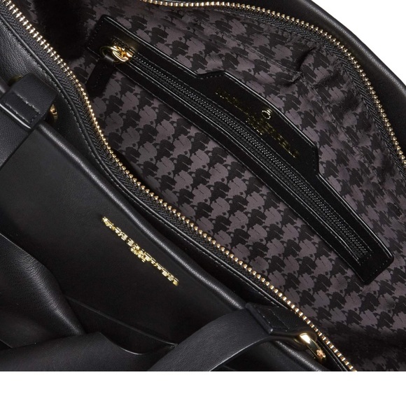 Karl Lagerfeld Sandra black leather tote BNWT - Picture 5 of 10